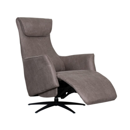 LABEL51 Fauteuil Lund - Taupe - Micro Suede - Afbeelding 4