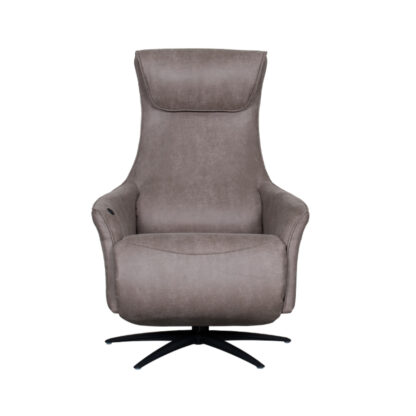 LABEL51 Fauteuil Lund - Taupe - Micro Suede - Afbeelding 5