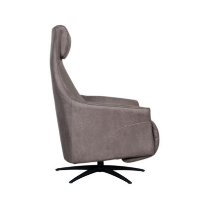 LABEL51 Fauteuil Lund - Taupe - Micro Suede - Afbeelding 6