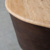 LABEL51 Salontafel Ravi - Espresso - Travertin - 110 cm - Afbeelding 5
