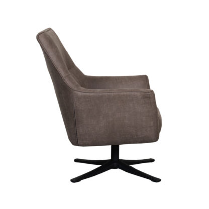 LABEL51 Fauteuil Tod - Taupe - Micro Suede - Afbeelding 5