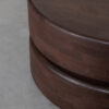 LABEL51 Salontafel Milly - Espresso - Mangohout - 70 cm - Rond - Afbeelding 4