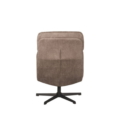 LABEL51 Fauteuil Alvar - Taupe - Boucle - Incl. Hocker - Afbeelding 6