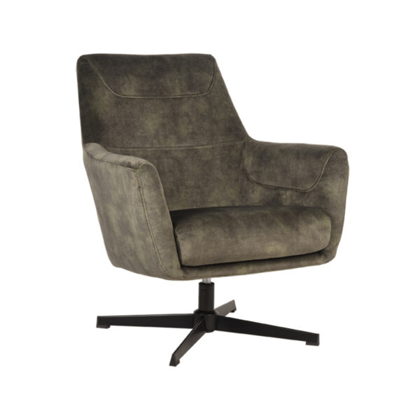 LABEL51 Fauteuil Toby - Hunter - Velours